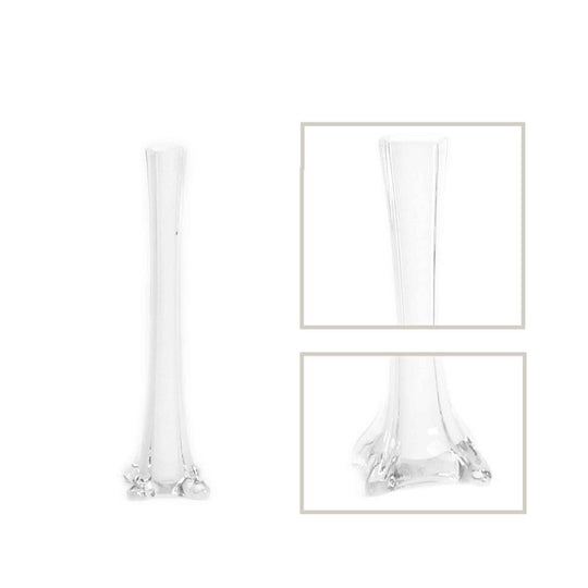 Eiffel Tower Vase 12" Tall - White