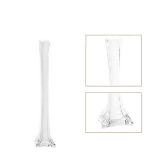 Eiffel Tower Vase 16" Tall - White