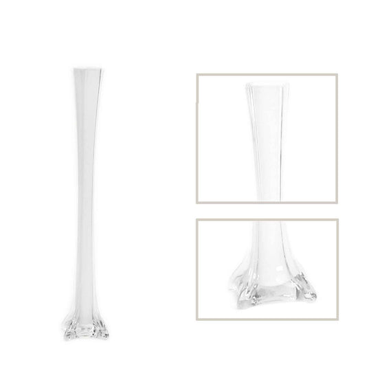 Eiffel Tower Vase 20" - White