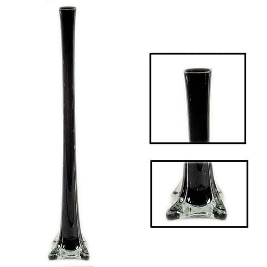Eiffel Tower Vase 24" Tall - Black
