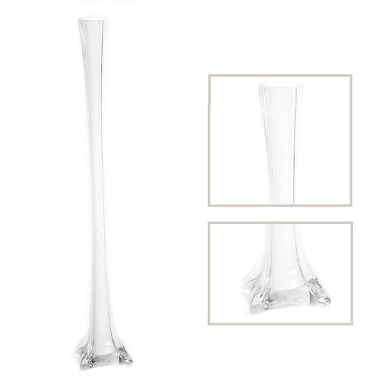 Eiffel Tower Vase 32" Tall - White