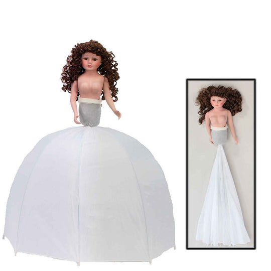 Quinceañera Umbrella Porcelain Doll 30"